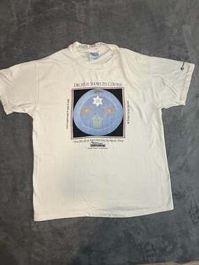 Vintage 1995 Decatur Arts Festival & Garden Tour T-Shirt Temple Tempo Jan Selman